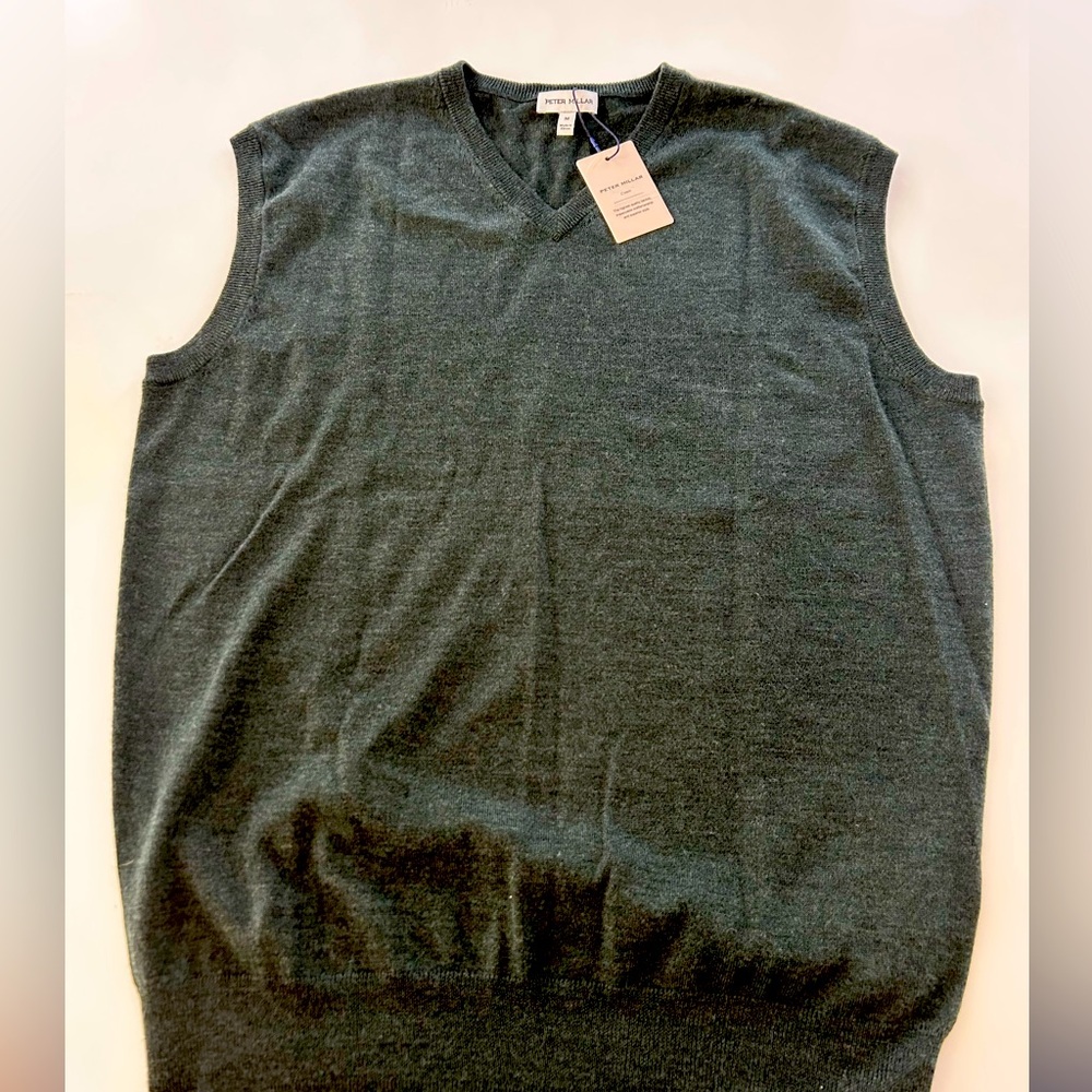 Peter Millar Forest Green Wool Vest NWT